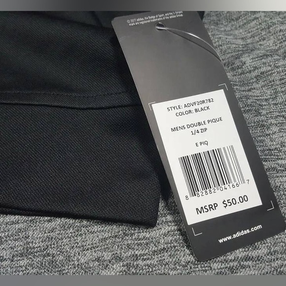 Adidas Quarter Zip Color Block Long Sleeve Active Top - Picture 8 of 11